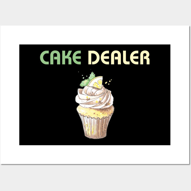 Cute Baking Gift Print Baker Pastry Chef Cake Dealer Print Wall Art by Linco